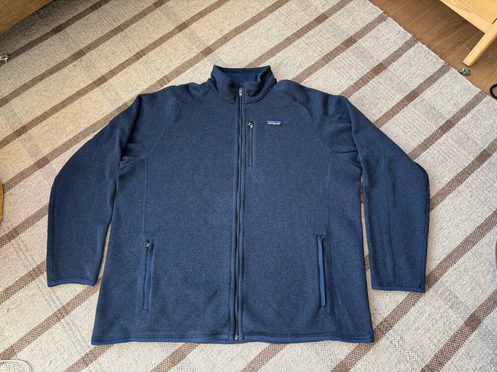 Patagonia Men’s Better Sweater Full Zip Navy Blue 3XL Fleece Jacket